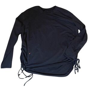 Lululemon (flawed) Pima Cotton double side cinched Top drawstrings size Large